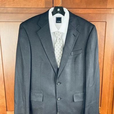 Blazer Chaqueta Deportiva Oscar de la Renta 100% Seda Azul Marino Talla 42R. Elegante, de lujo Foto 1 de 4