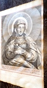 Folio Woodcut of The Virgin Mary- Illustrated 1661 Book of Common Prayer - Picture 1 of 3