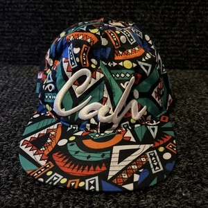 Unique Cali Colorful Snapback Hat. Flat Brim Embroidered Baseball Style Cap - Picture 1 of 5
