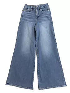 FRAME Le Palazzo High Rise Wide Leg Stretch Jeans, Blue Fade Größe 26 - Bild 1 von 24