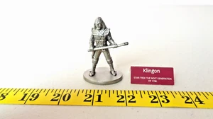 Star Trek TNG Rawcliffe Pewter Klingon 1994 RF 1786 Excellent with display card - Picture 1 of 5