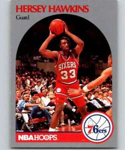 1990-91 Hopps Basketball #229 Hersey Hawkins NBA  76ers