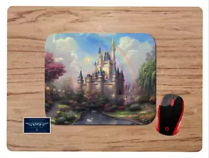 DISNEY SCHLOSS INDIVIDUELLES MAUSPAD SCHREIBTISCHUNTERLAGE RUTSCHFEST HOME OFFICE SCHULE GESCHENK - Bild 1 von 1