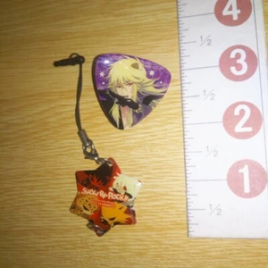 A69929 Show by Rock!! SB69 SANRIO Charm strap + Pin badge ShinganCrimsonZ - Picture 1 of 4