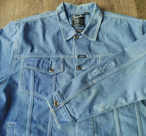 Karl Kani Jacke Herren XXXL Blau Denim Jeans Hip Hop Rap Streetwear Tupac Vintage 90s - Bild 1 von 15