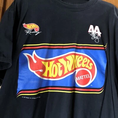 Camiseta de colección 1997 Kyle Petty #44 Hot Wheels Mattel Racing 2 caras para hombre 2XL Foto 1 de 4
