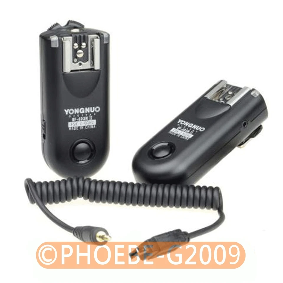 Yongnuo RF-603 N3 Wireless Remote Flash Trigger for Nikon D7000 D5200 D90 D3100 - Image 1 of 1
