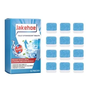 12Pcs Toilet Bowl Cleaner Tablets Effervescent Cleaner Tablets Cleani D5P8 - Picture 1 of 16