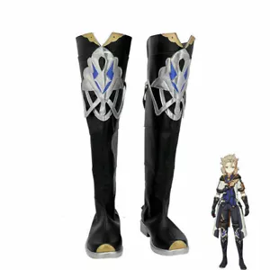 Genshin Impact Albedo Shoes Cosplay Men Boots - Picture 1 of 6