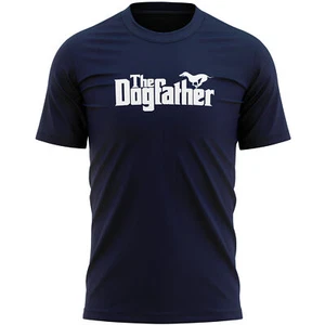 Whippet T Shirt Dogfather Walking Birthday Him and Fathers Day Gift Ideas Mens - Picture 1 of 10