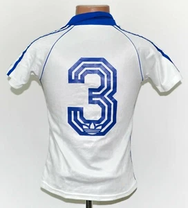 ADIDAS VINTAGE 70er JAHRE WEISS FUSSBALL SHIRT TRIKOT #3 GRÖSSE S ERWACHSENE - Bild 1 von 6