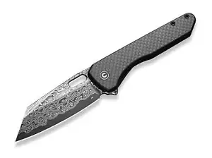 CIVIVI Nugz Damascus Carbon G10 Taschenmesser Flipper Liner Lock ✔️ 01WE1331DAM - Bild 1 von 5