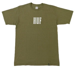 Huf T-Shirt Central Logo Dark Olive size Medium - Picture 1 of 7