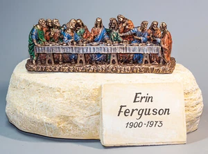 Urna conmemorativa cenizas humanas hogar escultura conmemorativa última cena entierro recuerdo - Imagen 1 de 10