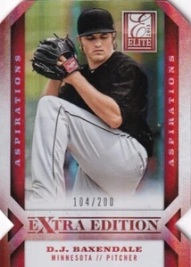 2013 Elite Extra Edition Aspirations Prospects Die-Cut #73 D.J. BAXENDALE - Picture 1 of 1