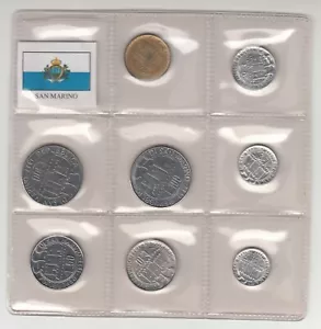 SAN MARINO SERIE N. 8 PEZZI FDC DIVISIONALE DA SET SERIE ZECCA 1977 NO ARGENTO - Foto 1 di 1