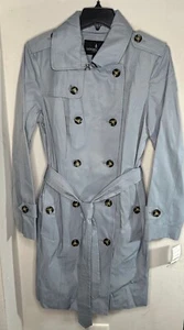 London Fog Collection Damen Trenchcoat Grau Chambray M Zweireiher Chambray - Bild 1 von 8