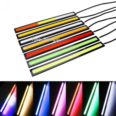 DC12V 17cm Car Daytime Running Lights DRL COB LED Strips Bright Fog Light  2pcs - Image 1 of 4