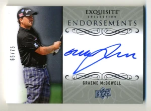 2014 Upper Deck SP Exquisite Endorsements Rookie Autograph Graeme McDowell 65/75 - Bild 1 von 2