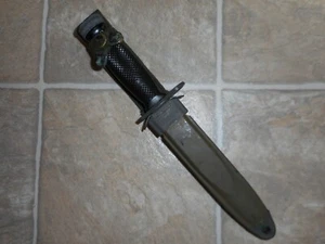 Vintage Vietnam War era US Army M1 Carbine bayonet w/ m8a1 scabbard Conetta !!! - Picture 1 of 8