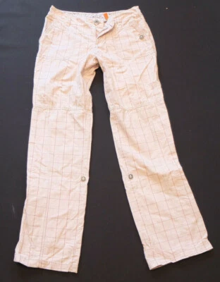Street One Lucca Long Check 2 In 1 Pants +7/8 Pants Size 38 Top Foto 1 de 4