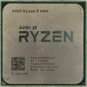 AMD Ryzen 5 1400 YD1400BBM4KAE Quad-Core 3.2GHz/8M Socket AM4 Processor CPU - Picture 1 of 2
