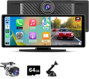 Carplay Schermo Con Auto, 10.26 Pollici Wireless Carplay Android Auto Con Dash C - Foto 1 di 12