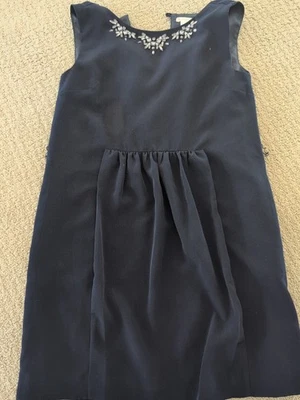 Vestido J Crew Crewcuts Estrás Azul Marino Formal Vacaciones 12 Forrado Foto 1 de 4