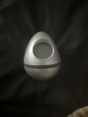 Easter Bunny Egg Clock w colorful lights Alarm Date Timer Temperature Brookstone - Image 1 of 2