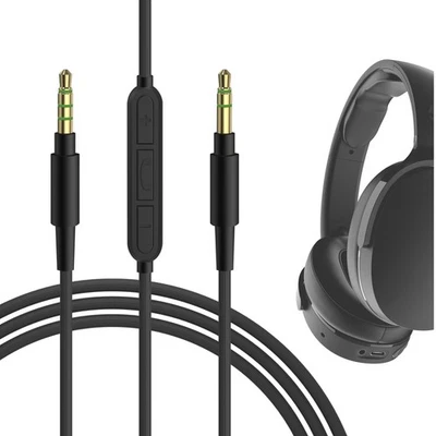 Geekria Audio Cable with Mic for Skullcandy Hesh3 Crusher Evo ANC Grind (4 ft) - Image 1 of 4