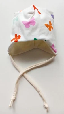 NEU * Babymütze mit Ohrenschutz * Mütze Neugeborene * Erstlingsmütze * Butterfly - Bild 1 von 3