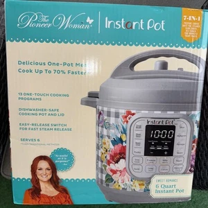 THE PIONEER WOMAN SWEET ROSE 6-QUART INSTANT POT 7 In 1 Free Shipping - Picture 1 of 3