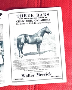 1951 QUARTER HORSE Journal RACE ISSUE, "THREE BARS" FULL PG AD! + 26 TOP RACERS! - Picture 1 of 22