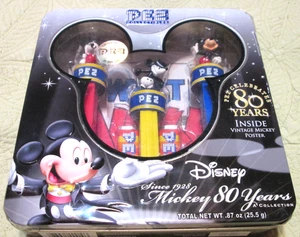 Set Dispenser Pez Topolino Festeggia 80 Anni Disney Edizione Limitata 2007 - Foto 1 di 8