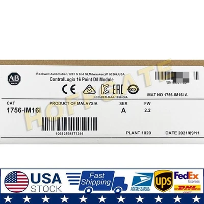 New Sealed AB 1756-IM16I ControlLogix16 Point Input Module 1756IM16I US Free Tax - Image 1 of 4