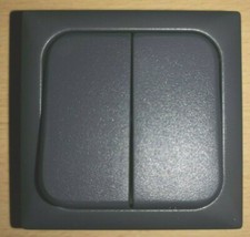 DOUBLE / TWIN LIGHT SWITCH & FRAME CARAVAN MOTORHOME CAMPER BOAT 12V CBE C-LINE