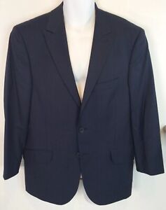 Ben Sherman Sport Coat Suit Jacket Dress Mens Blazer Two Button Navy Striped 42