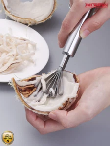 1pc Stainless Steel Coconut Grater - Classic Kitchen Shredding Tool - NEW - Picture 1 of 6