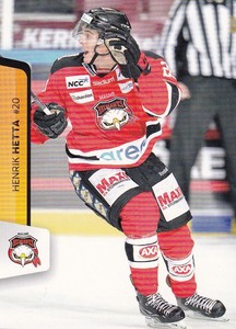 2012-13 City-Press HockeyAllsvenskan #ALLS-147 Henrik Hetta IF Malmo Redhawks