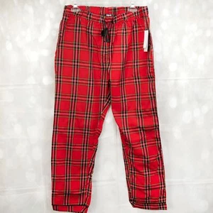 Ashford & Brooks Women's Plaid Pajama Pants Sleepwear Size M Red Black W/Pockets - Picture 1 of 8