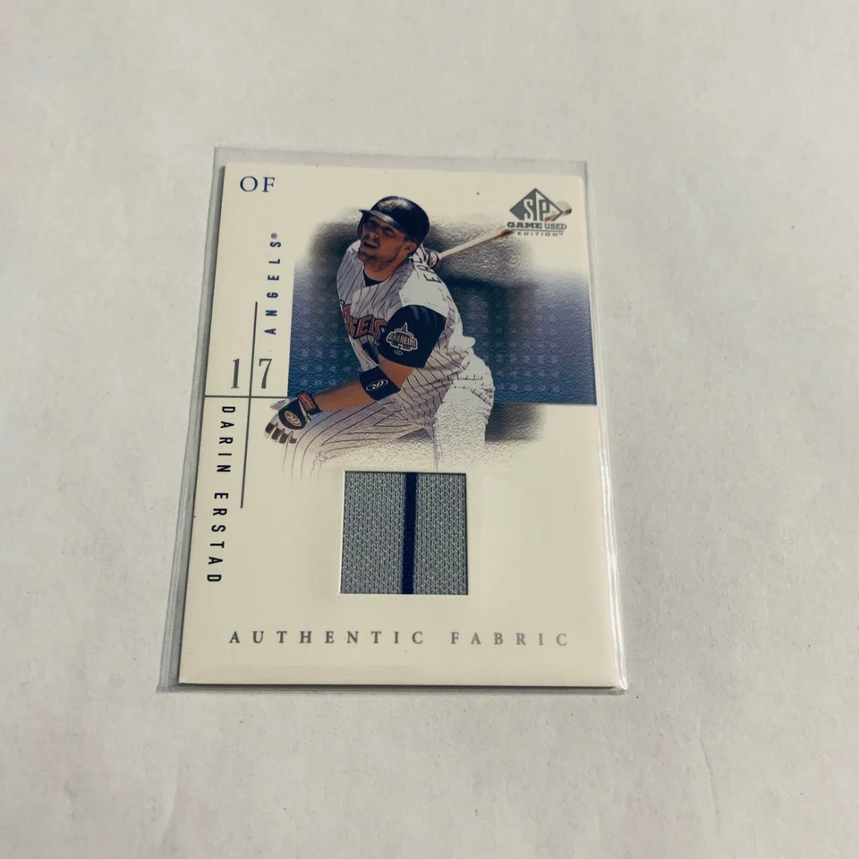 F80572  2001 SP Game Used Edition Authentic Fabric #DE Darin Erstad - Image 1 of 1