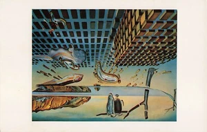 Salvadori Dali Disintegration of the Persistence of Memory Vintage Art Postcard - Picture 1 of 2