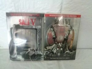 Saw V & VI DVD - Unrated Director's Cut - Horror - Imagen 1 de 1