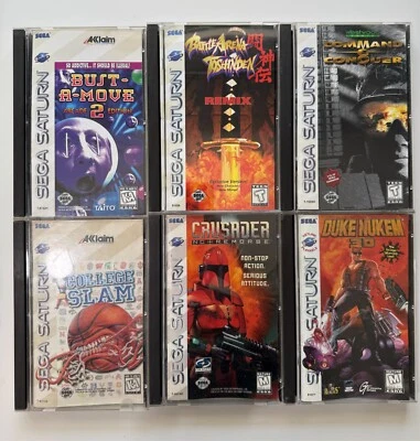 Lote Juegos SEGA Saturn - Duke Nukem, Crusader, Command & Conquer, Bust A Move Foto 1 de 4