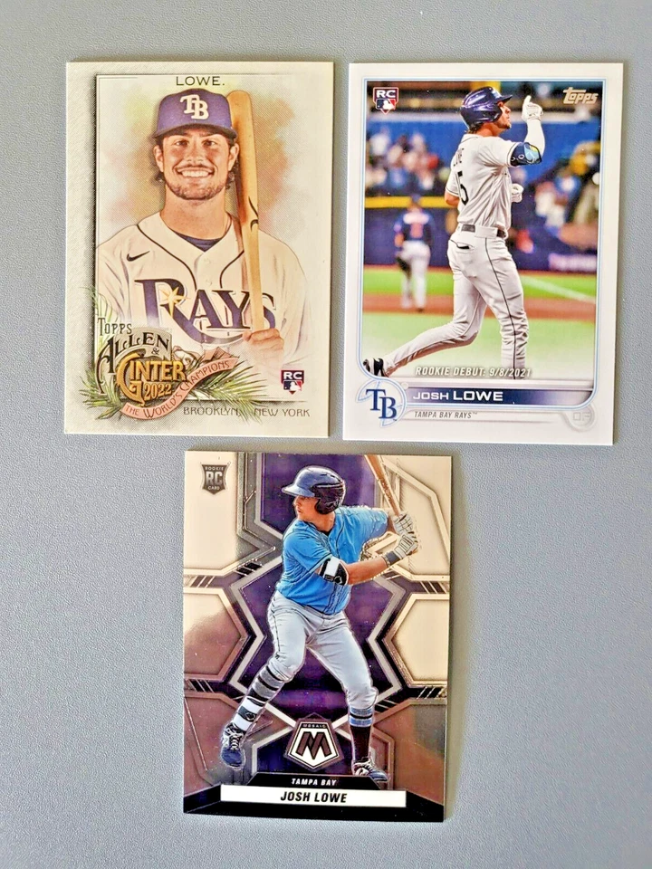 Josh Lowe ROOKIE CARD lot - Tampa Bay Rays - Image 1 of 2