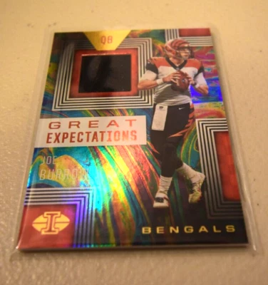 2020 Panini Illusions Football Great Expectations Relic Bengals Joe Burrow RC - Image 1 of 2