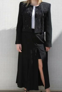 CRISCIONE Bolero Jacket & Skirt Separates ~Black Bolero OR Tie Up Maxi Skirt - Picture 1 of 35