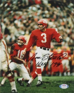 Jan Stenerud Signed 8x10 Photo Inscribed "HOF 1991" (PSA COA) - Picture 1 of 3