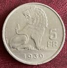 Belgium - 5 Francs Coin - 1939 (GY3)