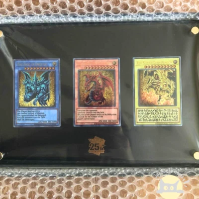 YuGiOh TCG 25th Anniversary Stainless Steel Egyptian God Cards Commemorative New - Image 1 of 4